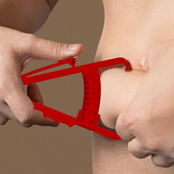 Fettmätare | Hudvecksmätare för noggrann mätning, kroppsfetttestare för noggrann mätning av kroppsfett med dubbel skala, portabel och ergonomisk för fitness