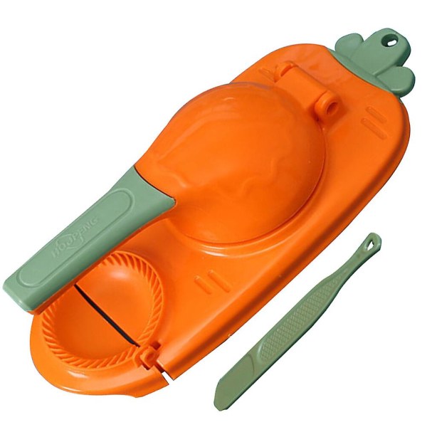1 Set Dumplingpressare Hushålls Dumpling Maker Två-i-ett Dumpling Maker Orange 27.5X12X8CM Orange 27.5X12X8CM