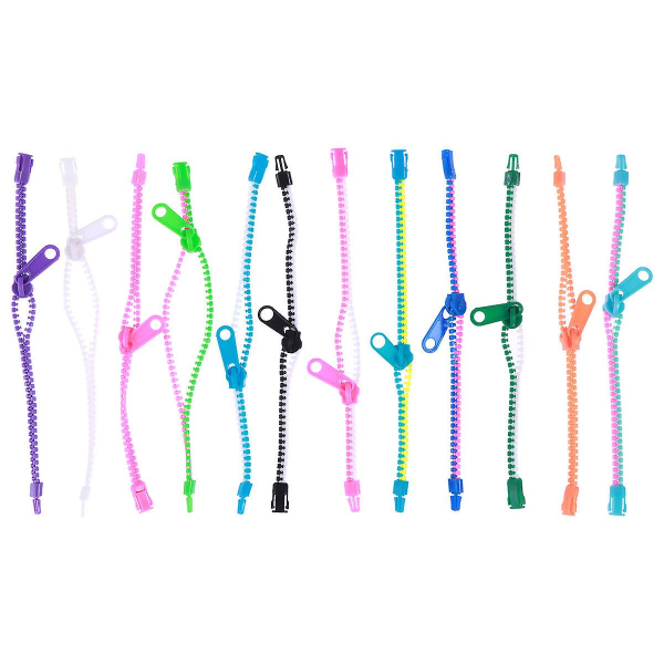 100 stk. Venskab Fidget Lynlås Armbånd Sensory Legetøj Bulk Sæt Neon Farver, Kit Til Fødselsdag, Fest 100pcs