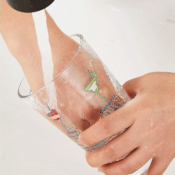 Reseglas för resor med halkfritt lock, glas med sugrör B