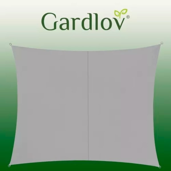 Solsejl / Sejldug - Vandtæt - 3x2 m - 180g/m2 grå