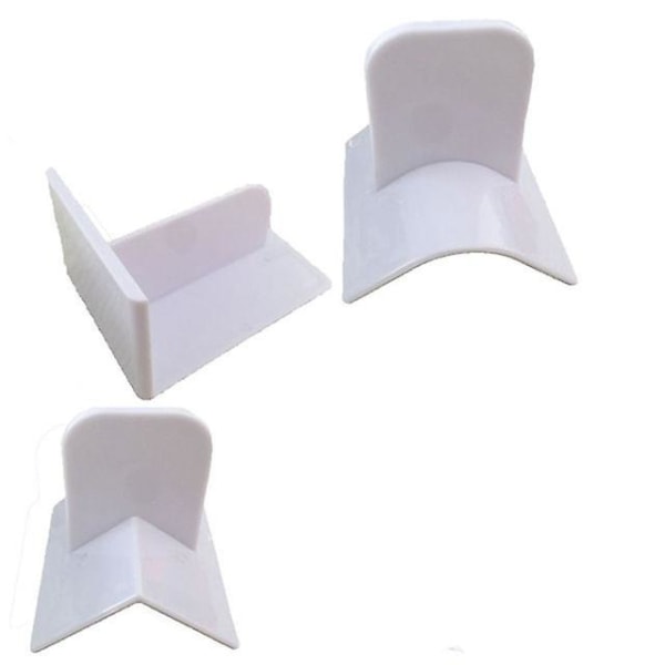 3 forskellige kagedekorationsglattere polermaskine Fondantudglatteværktøj Kagekantglattere (3 stk, hvid)