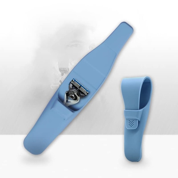 3-delt Silikon Razor Etui, Gummi Sikkerhed Rejse Skraber Dækpose Beskytter, Bærbar Vandafvisende Razor Bæreetui (3-PAK)
