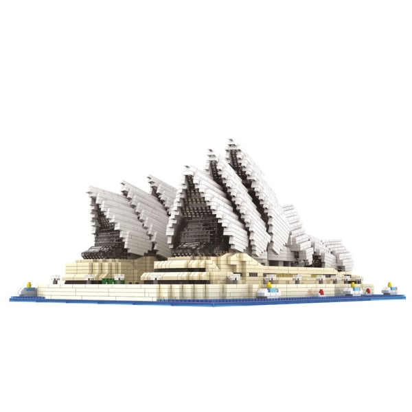 Sydney Opera House 3D-puslespil modelsæt og gave til børn og voksne Micro Mini Block