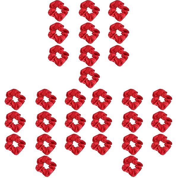 30 stk. Julehårsscrrunchies Elastisk Hårelastik Mode Hårtilbehør Til Pige 30 stk 10X10cm 30 pcs 10X10cm