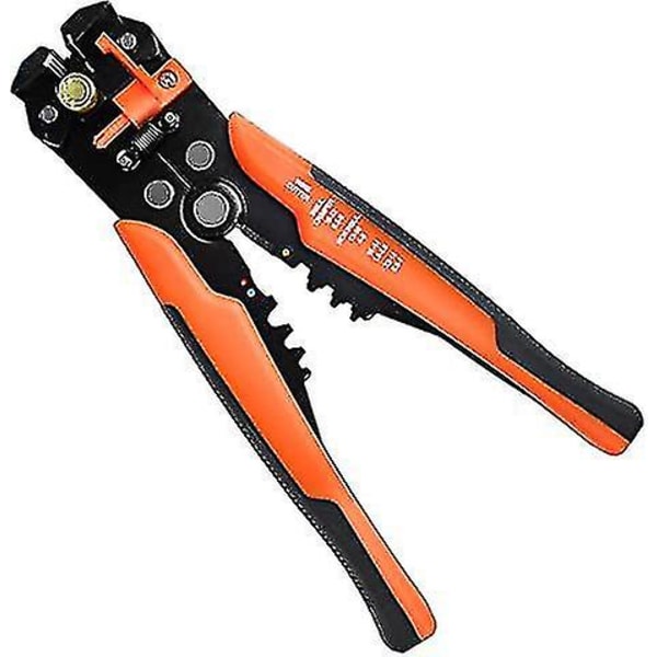 Afisoleringstang, afisoleringsværktøj, kraftig 5-i-1 automatisk afisoleringstang, crimper, skærer til afisolering af ledninger, kabelskæring, crimpning 10awg-24