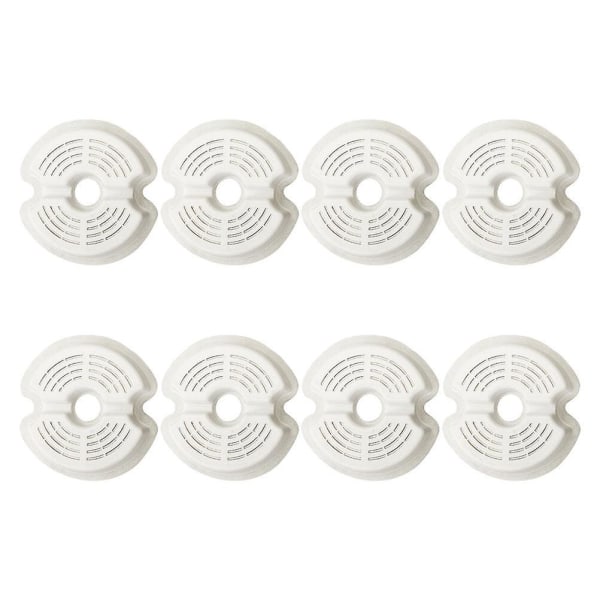8 stk Hjemme Vannfilter Kvadratisk Fontene Filterutskifting Vannfiltre Vannfontene Filter Hvit1 White 10.5X10.5X2CM