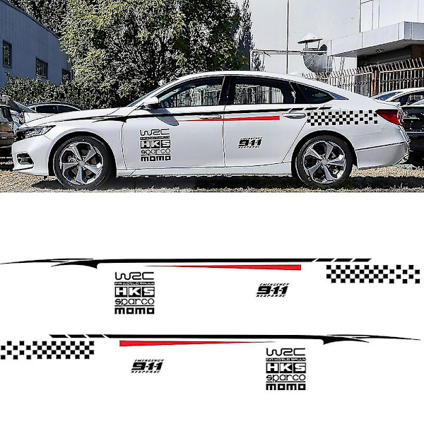 Bilsidesticker Midtlinjestripe Motorsport Dekal Bil