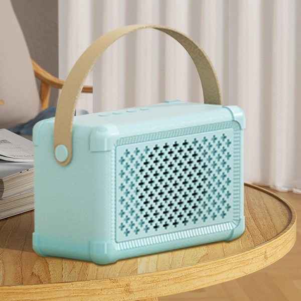 Vintage Trådløs Mini Musik Højttaler med Super Bas, 5.0 Trådløs Lille Højttaler med Stereo Lyd, Håndfri Opkald