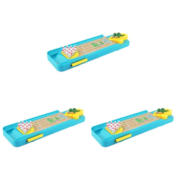 3 kpl Mini Keilapallo Pöytäkeilapeli Sormi Katapultti Keilapeli Pöytäurheilu Opettavat Lelut 3pcs