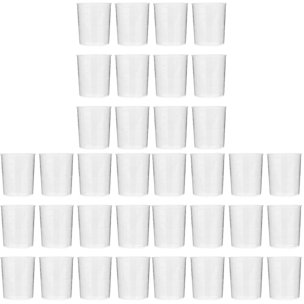 120 st 100 ml Graderade Mätkoppar Vätskemätkoppssats För Laboratorium 120 st 6,5 x 4,5 cm 120 pcs 6.5X4.5CM