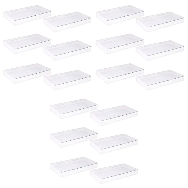 18 stk. Plastik Opbevaringskasser til Hjemmet, Skrivebord, Makeup, Diverse, Billeder, Beholdere 18 stk. 27x27x1cm 18 pcs 27x27x1cm