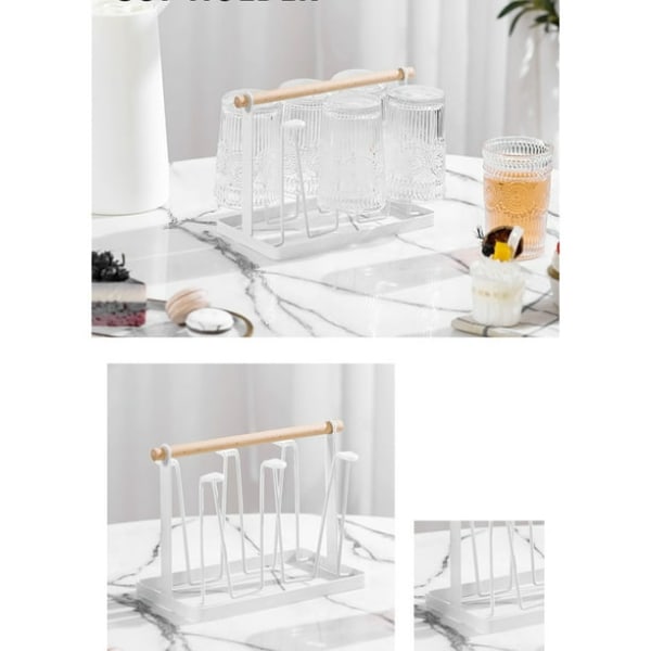 Kopp tørkerack Vannflaske tørkerack Flasketørkerholder Vannkopp arrangører Kopp tørkerack 6