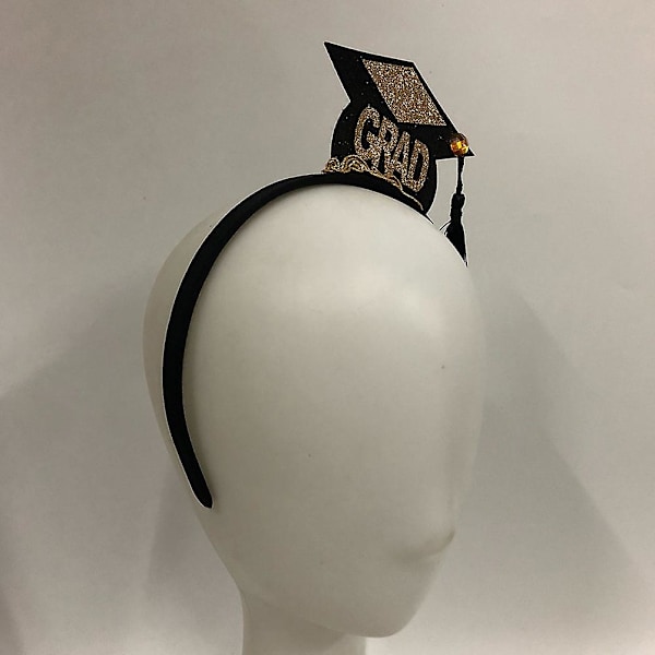 2 stk. Børneudstyr Graduation Hat Pandebånd Graduation Foto Props Mini Tassel Hat Graduation Dekoration