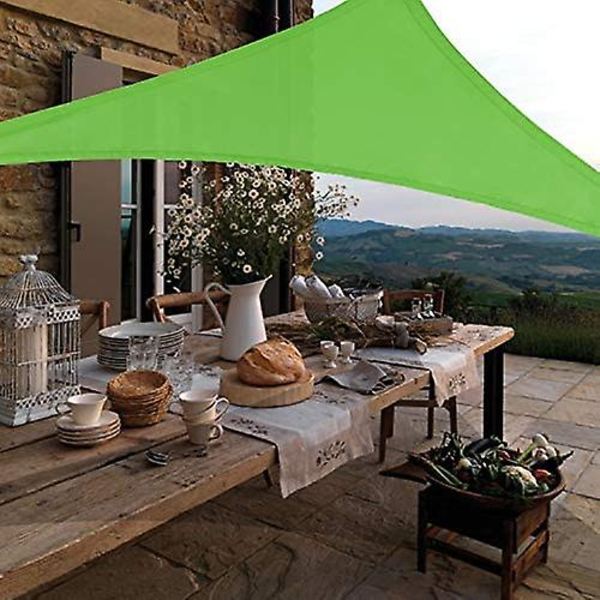 Vattentät Solsegel UV-Blocker Solskydd Patio Likbent Triangel Stickad Block Tyg Pergola Carport Markis Grön 3X3X3 Green 3X3X3