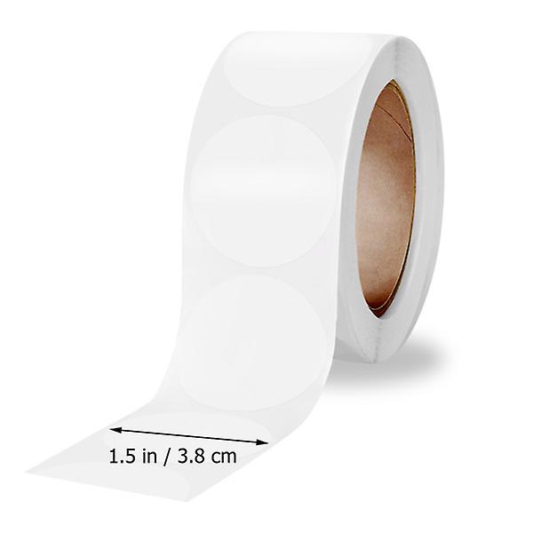 2 rullar presentetikett Utskick Förpackning klistermärken Paket klistermärke Etikett Klara runda klistermärken Hålförstärkande klistermärken3,8x3,8cm 3.8x3.8cm