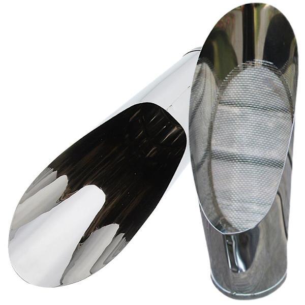 2 st Rostfritt Stål Bärbar Jordspad Sifter Design Jordlossning Spad Jordskoppa För Plantering 17X4CM 17X4CM