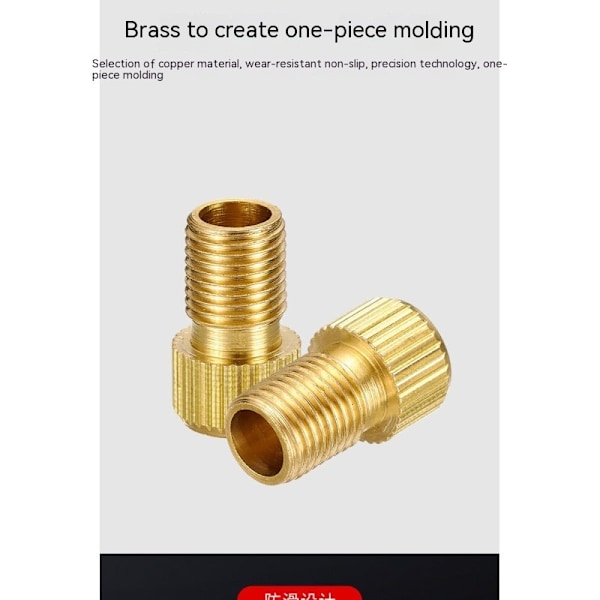 10 stk. Cykelventil Adapter, Dæk Adapter, Fransk/UK til US, Messing Materiale MTB Oppustelig - Messing Cykel Ventil Adapter