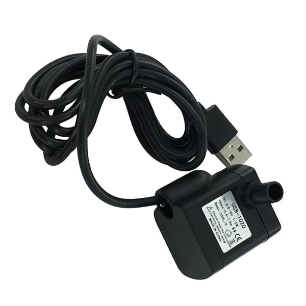 Uppotettava Akvaariopumppu Suihkulähdepumppu Kalalammikon Vedenpumppu Usb Ilmapumppu Käytännöllinen Vedenpumppu Suolavedelle Black 200X3.8X2.8cm