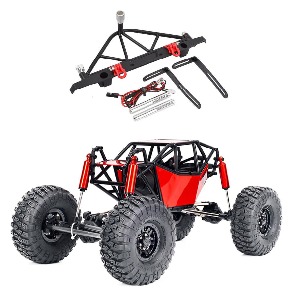 Metallista takapuskuri vara-rengastelalla yhteensopiva Axial Traxxas Trx4 Scx10 Scx10 Ii 90046 Scx10 Iii 1/10 R:n kanssa