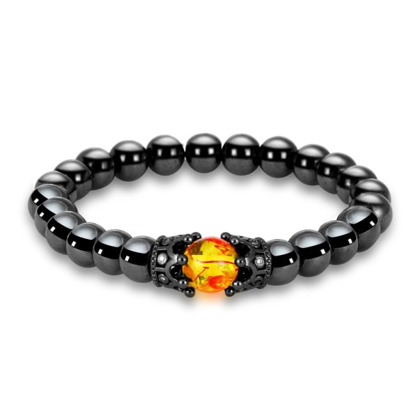 Sort Obsidian Ankelkæder til Kvinder Mænd, 1stk Justerbar Armbånd Ankelkæde Opal Crystal Yoga Beads Ankellænke