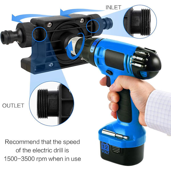 Husholdningsvandpumpe, Elektrisk Havevandpumpe Mini Bærbar Vandpumpe Miniature Vandpumpe Til Have Akvarium Springvand Med 8mm Stang