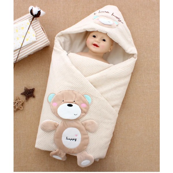 Snuggle Baby - - Swaddle filt för nyfödd pojke eller flicka 0-9 månader - - Multi-använd spädbarnssjal - - Extra mjuk plysch exteriör och fleece invändigt foder