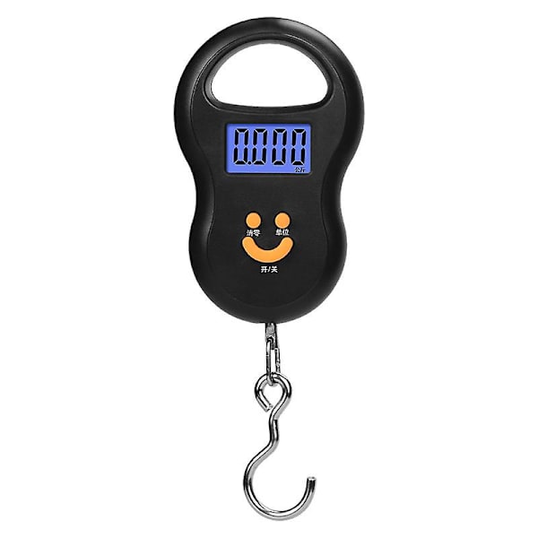 Digital Fiskvekt Post Hengende Krok Bagasjevekt LCD Mini Bærbar 50 kg