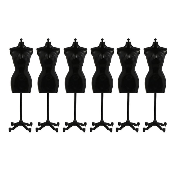 6 Pcs Pupp Female Dress Form Dress Mannequin Model Mannequin Model Stand Dress Clothing Display Stan