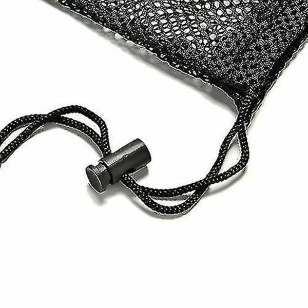5 stk Slitesterk Nylon Mesh Snørepose - Mesh Ditty Bag For Utstyrsoppbevaring