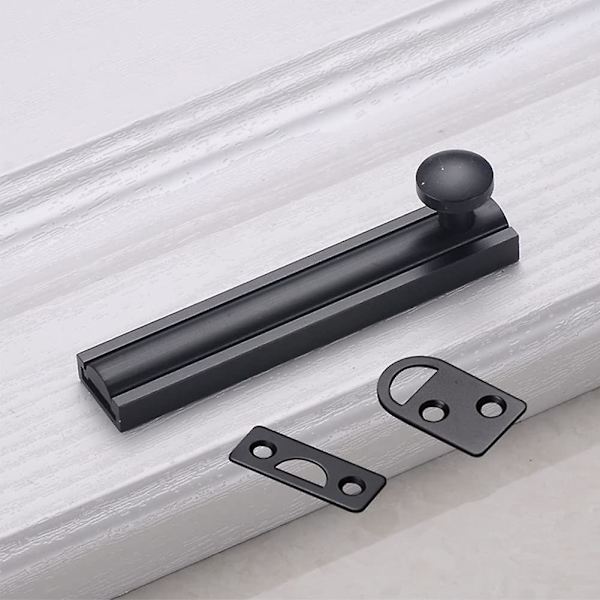 Messing Dørgreb Lås, Skubbelås, Messing Dørskubbelås Universal Til Soveværelse, Badeværelse, Toilet, Skuret Dørlås Portlås, Dørhardware (