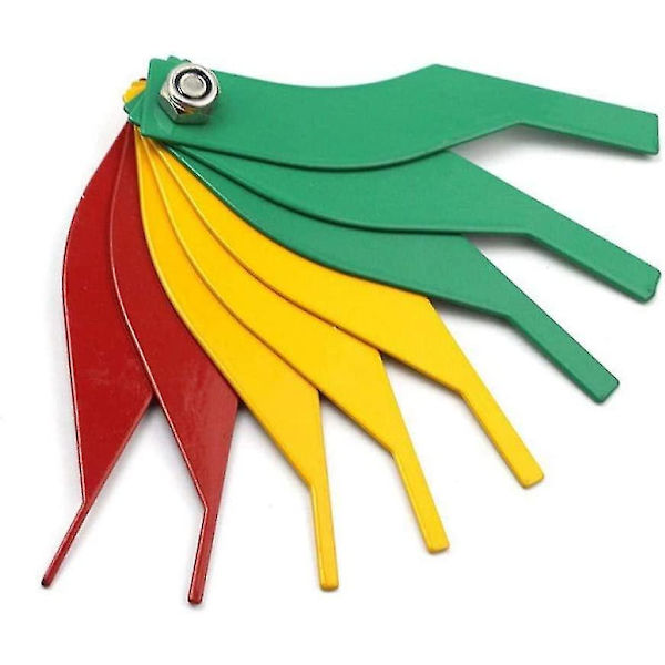 Tykkelsesmåler Skydelære Føler Gauge Måleinstrument Værktøj Bil Bremseklods Metal Detektorer Auto Dele System Tilfældig Farve (1 stk, multicolor)
