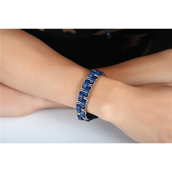 3 st Punk Style PU Läder Retro Vävd Armband Överdriven Personlighet Par Armband Kvinnor och Män Hand Smycken