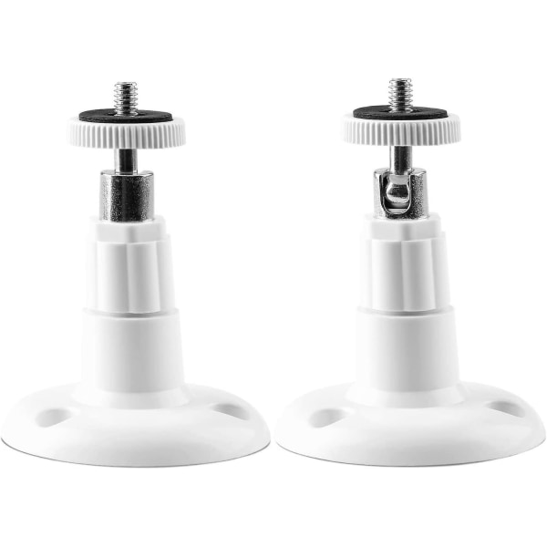 (2-pack) Väggfäste för säkerhetskamera inomhus/utomhus, justerbart takfäste för Arlo Mount, Arlo Pro och andra kompatibla modeller (vit)