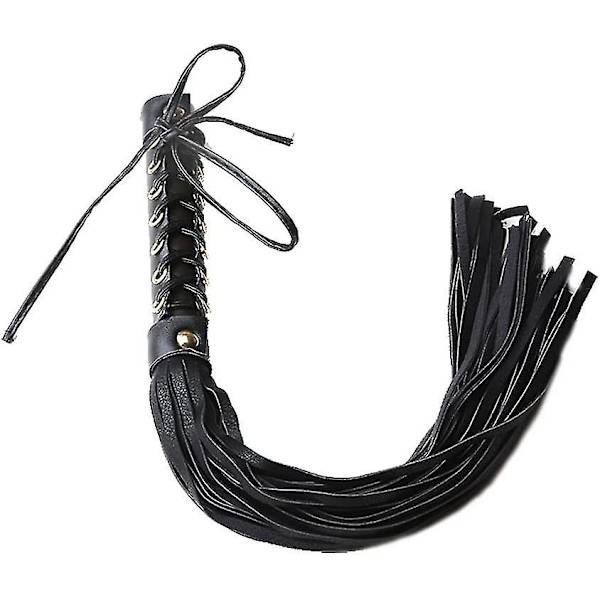 Bull Whip - Pehmeä nahka ja mokkanahkainen punottu kärki ratsastushevosen urheiluihin