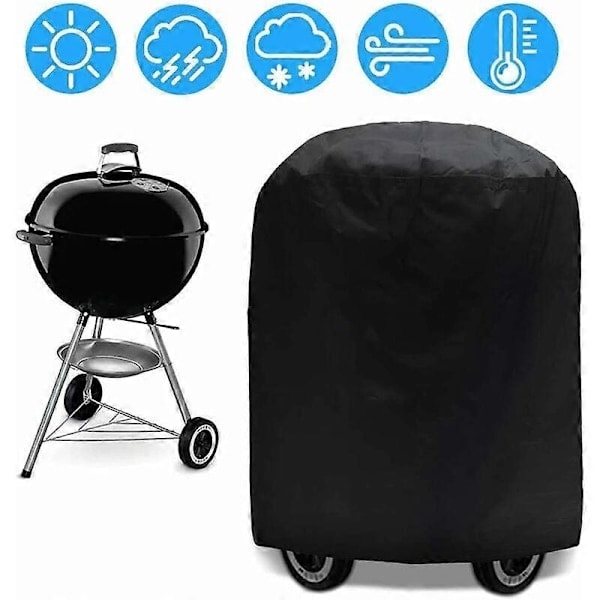 Grillöverdrag, runt grillöverdrag, grillöverdrag presenning, vattentätt grillöverdrag med UV-skydd (70 x 70 cm),_ryy