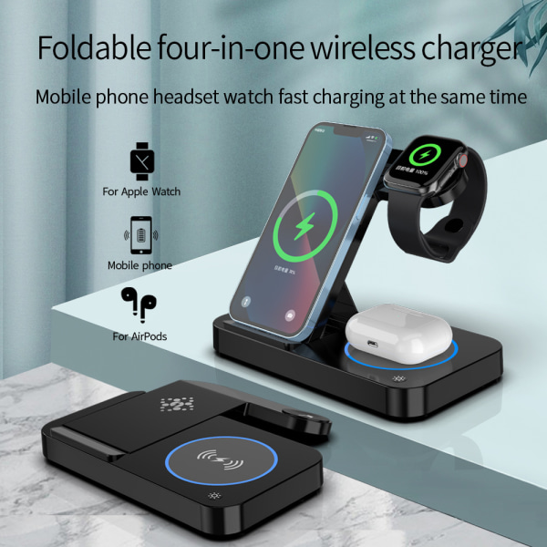 Magnetisk trådløs oplader -Apple Watch Trådløs opladning Trådløs opladning 2 STK