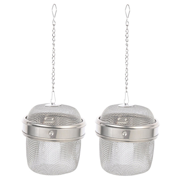 2 kpl Ruostumattomasta Teräksestä Valmistettuja Korujen Pesukoreja Käytännöllinen Kellonpuhdistuskori Teepalloja Hopea6 Silver 6X6CM