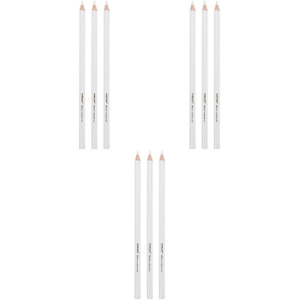 9 kpl Hiilikyniä Piirustus Valkoiset Kynät Piirustus Luonnostelu Maalaustyökalut 9 kpl 17,5X1CM 9 pcs 17.5X1CM