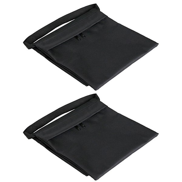 2 st Dubbla Dragkedjor Vikt Sandsäckar Lamp Hållare Stativ Balanserade Sandsäckar Svart 51X27CM Black 51X27CM