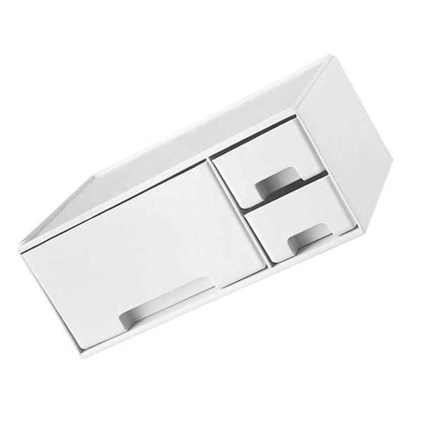 1 stativ för höjdjustering av datorskärm för hemmet, förhöjt hyllställ för datorskärm (vit) Vit 24X17CM White 24X17CM