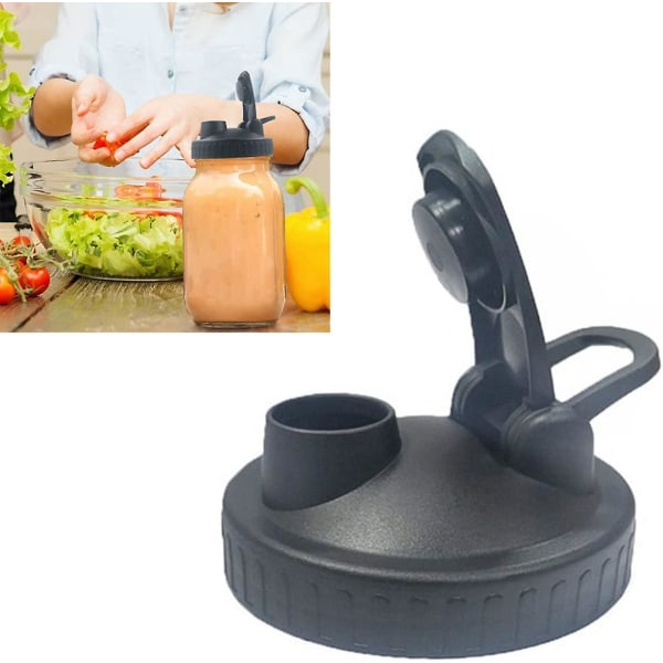 Bred Mun Mason Bred Mun Konserveringslock Flip Cap Burk Sipplock Mason Jar Lock Burk Lock Burk Lock Med (2st, Svart)