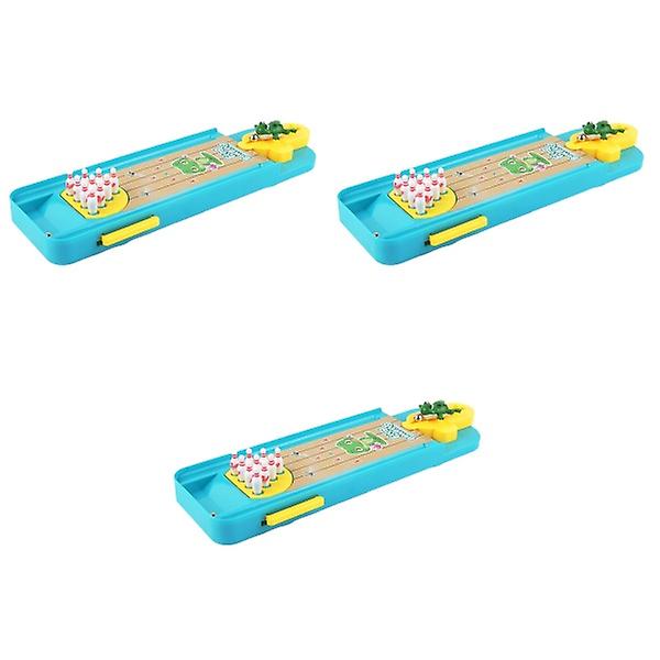 3 kpl Mini Keilapallo Pöytäkeilapeli Sormi Katapultti Keilapeli Pöytäurheilu Opettavat Lelut 3pcs