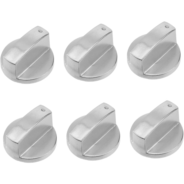 6 stk. Metal Knapper Gas Komfur Knapper Gas Ovn Knapper Udskiftninger Universelle Komfur Knapper Udskiftninger Universal Gas Komfur Brænder