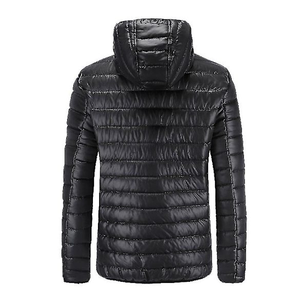 Mænd Vinter Varmt Jakke Vindtæt Casual Hættetrøje Tyk Medium Lang Overtøj Ny 3XL 3XL