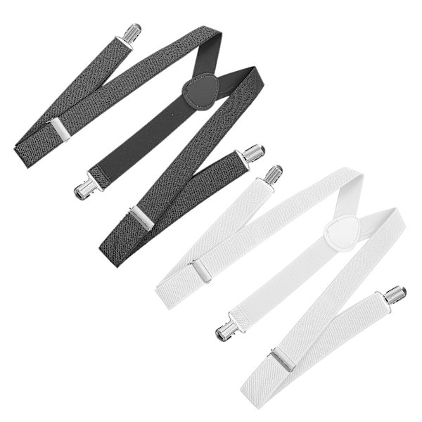 2 kpl Y-selkäkiinnitteisiä henkareita Mukavat henkarit Säädettävät joustavat henkarit Aikuisten värikkäät 80X2.5X1.2CM Colorful 80X2.5X1.2CM