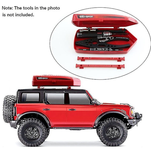 Takbox med Fästskenor Kompatibel med Traxxas Trx4 Trx6 Axial Scx10 Iii,1
