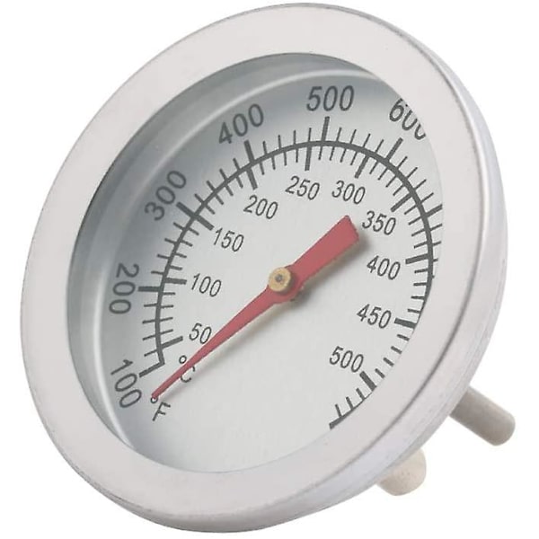 Rustfrit Stål Grill- og Rygeovns Termometer 50-500 Grader