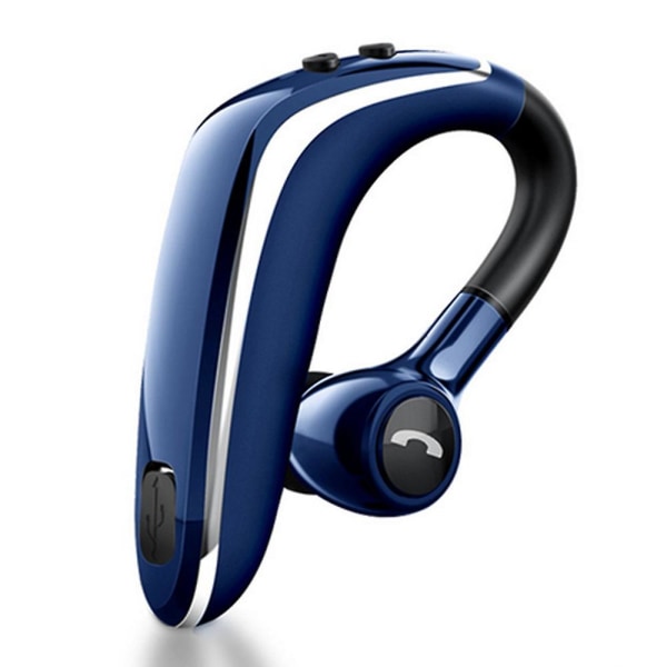 Bluetooth-hodetelefoner, trådløse V5.0 Business Bluetooth-ørepropper i øret, lette, svettebestandige øretelefoner med mikrofon, fungerer for mobiltelefoner for kontor/arbeid blue