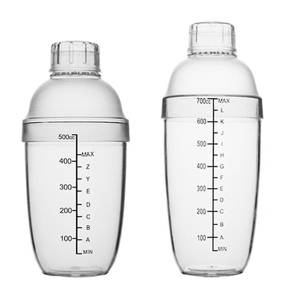 Tekanna Glas Frysbeständig Skakflaska Bartender Shaker Snögram Mugg Tenn Shaker Bartender Skakkopp Transparent Färg 22x5.5cm Transparent Color 22x5.5cm
